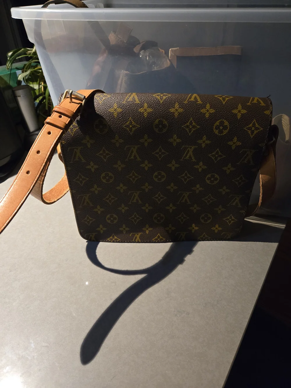 Louis Vuitton Brown Monogram Canvas Messenger Bag